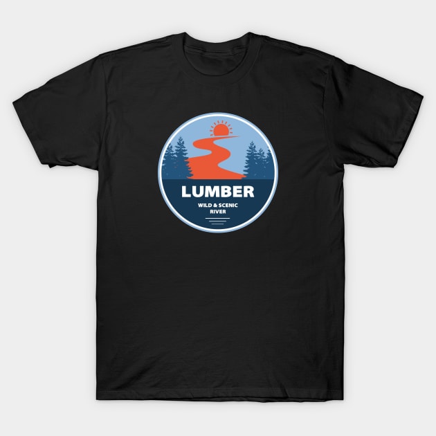 Lumber Wild And Scenic River, North Carolina T-Shirt by esskay1000